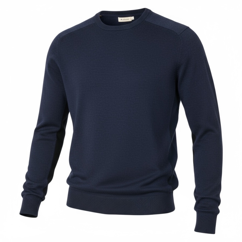 CHAMPION Long-Sleeve Sweatshirt Sweater‎ Navy Blue - Size S